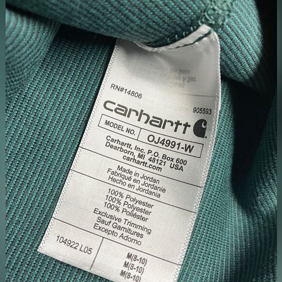 NWT Carhartt Womens Relaxed Fit Fleece Pullover Sweatshirt Sz M (8-10) - Picture 3 of 7